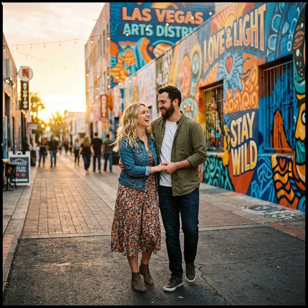 Candid Vegas portrait session at Arts District